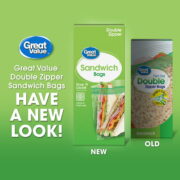 Great Value Fresh Seal Double Zipper Sandwich Bags, 100 Count - Image 3