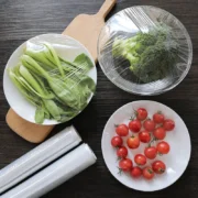 30M/Roll Kitchen Clear Disposable PE Fresh Keeping Film Food Refrigerator Refrigerated Fruits and Vegetables Food Cling Film - Image 3