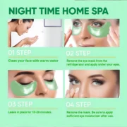 60pcs seaweed hyaluronic acid eye mask to remove dark circles collagen eye patch facial care products - Image 6